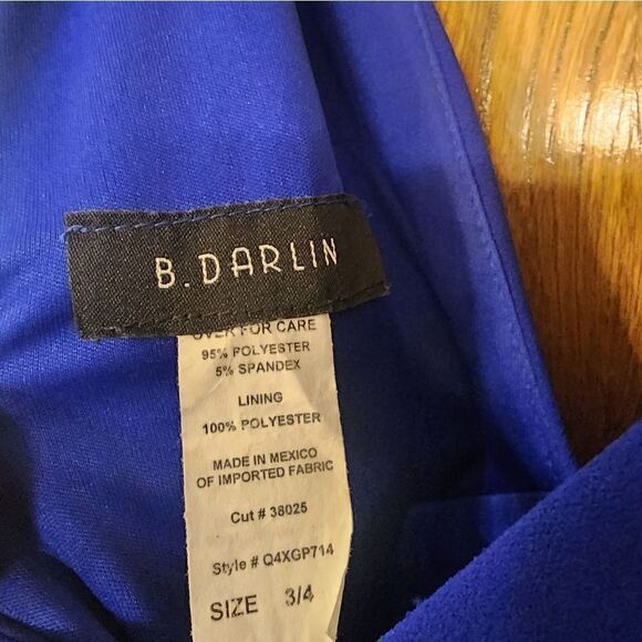 B Darlin Long Column Dress - Picture 6 of 8